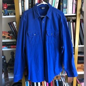Vintage Woolrich Blue Long Sleeve Shirt